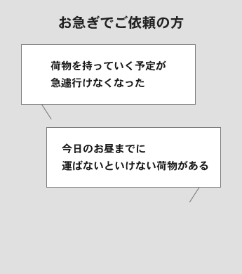 お急ぎでご依頼の方